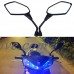 DouFole 2pcs Bike Glass Easy To Install Convex Mirror Rear View Mirror Replacement Parts Motorcycle Side - B07FB8DCY3